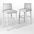 Sleek Malibu Barstool: Stylish and Comfortable 3D model small image 2