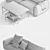 Contemporary Fogia Campo Sofa 3D model small image 3