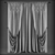 Classic Style Curtains 3D model small image 2