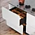 Cesar Arredamenti Kitchen: Maxima 2.2, Silk White Lacquer 3D model small image 2