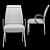 Modern Minimalist Chair Roland: Sleek Design, V-Ray Render 3D model small image 3