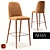 Afra Meka One Barstool: Modern Elegance & Comfort 3D model small image 1