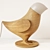 OM Birds Table Lamp: Beautifully Crafted Wood-Crystal Design 3D model small image 1