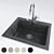 5 Texture Granite Sink Set 3D model small image 1