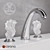Elegant Seahorse Washbasin Mixer 3D model small image 1
