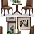 Pottery Barn Calais Chair + Alexandra Table: Stylish Set for Your Home 3D model small image 2