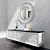 Modern Sink and Mirror Set 3D model small image 2