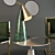 Art Deco Set with Anabelle Chair & Edizioni Design Mirror 3D model small image 2