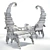 3D Max Scorpion Chair 3D model small image 3
