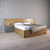 Elegant Double Bed with Solid Wood Frame 3D model small image 1