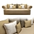 Elegant Viola Sofa by Seven Sedie 3D model small image 1