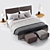 Luxury Flexform Cestone Bed 3D model small image 1
