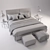 Luxury Flexform Cestone Bed 3D model small image 2