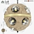 Luminous Steampunk Goggle Pendant 3D model small image 1