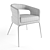 Luxurious Velvet Ellen Dining Chair 3D model small image 3