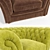 Elegant London Chesterfield Armchair 3D model small image 2