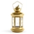 Golden Glass Ramadan Lamp 3D model small image 1