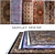 Luxury Silk Carpets Set (5 Pieces) 3D model small image 1