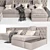 Modular Sofa: Kessada Belarde 3D model small image 2