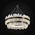 Elegant Aquitaine Two Tier Chandelier 3D model small image 1