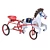 Title: Vintage Soviet Horse Pedal Toy 3D model small image 1