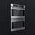 Modern Stylish Fulgor Milano Oven 3D model small image 2