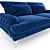 Elegant Galla Chester Sofa 3D model small image 2
