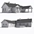 Elegant Single-Story with Garage & Veranda 3D model small image 3