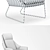 Elegant Armchair: Saba Italia New York 3D model small image 2