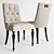 Elegant Huei Chair by Marioni 3D model small image 1