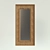 Rustic Recycled Wood Mirror 3D model small image 1