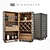 Elegant Wine Cabinet with Martini Bianco 3D model small image 1