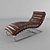 Modern and Comfy Oviedo Lounge Chair 3D model small image 1
