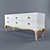Modern Wooden Chest of Drawers 3D model small image 1