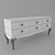 Modern Wooden Chest of Drawers 3D model small image 2