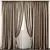 Elegant Curtain Model 3D model small image 1