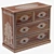 Exquisite Noor Bone Inlay Chest 3D model small image 1