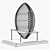 NFL Football Ball with Stand - Polygon Design 3D model small image 3
