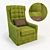 Classic Red Forman Armchair: That 70s Show 3D model small image 1