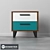 Brandon Bedside Table: Stylish and Functional 3D model small image 1
