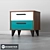 Brandon Bedside Table: Stylish and Functional 3D model small image 2