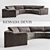 Kessada Devis: Stylish, Versatile Sofa 3D model small image 1