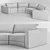 Kessada Devis: Stylish, Versatile Sofa 3D model small image 3