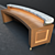 Elegant Reception Desk with Marble Countertop 3D model small image 3