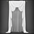 Classic Style Curtains 3D model small image 1