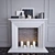 Decorative Fireplace Set 3D model small image 1