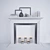 Decorative Fireplace Set 3D model small image 3