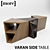 Minimalist Varan Side Table: Elegant and Functional 3D model small image 1