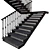 Classic Cast-Iron Staircase 3D model small image 1