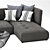 Grapher Composition Sofa: Modern Elegance in One 3D model small image 2